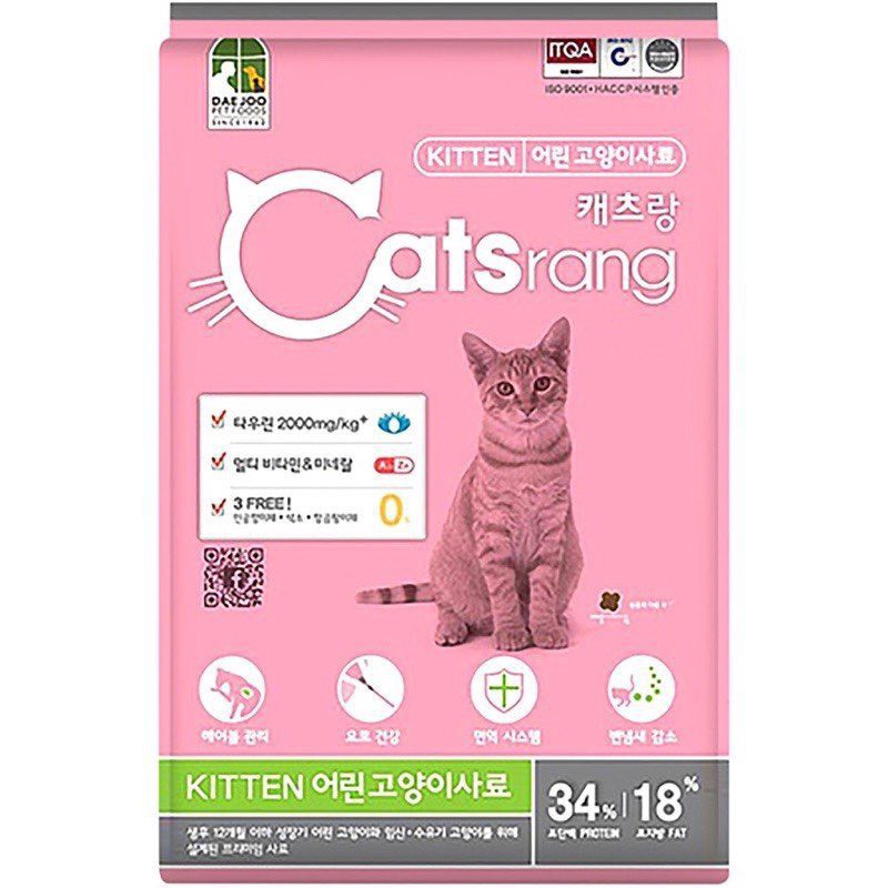 [Mã PET50 giảm 10% - tối đa 50K đơn 250K] Thức Ăn Cho Mèo, Hạt Cho Mèo, Catrang Kitten_400g