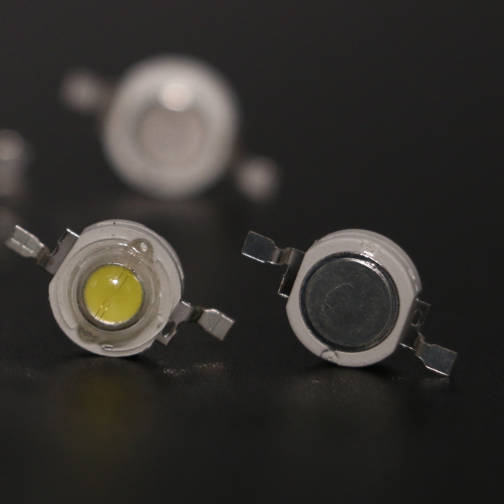 Chip Đèn LED Diode Chiếu Sáng Ánh Sáng Trắng Ấm Công Suất Cao 1W 3W 5W DC 3.2-3.6V