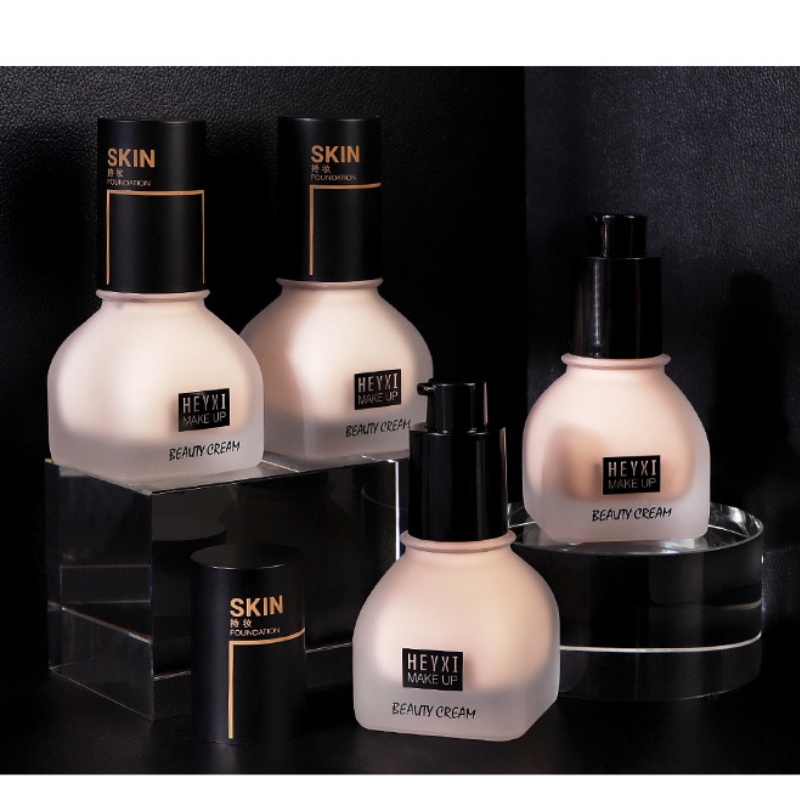 [Hàng mới về] Kem nền dạng lỏng BB HEYXI che khuyết điểm lì làm sáng màu da dưỡng ẩm