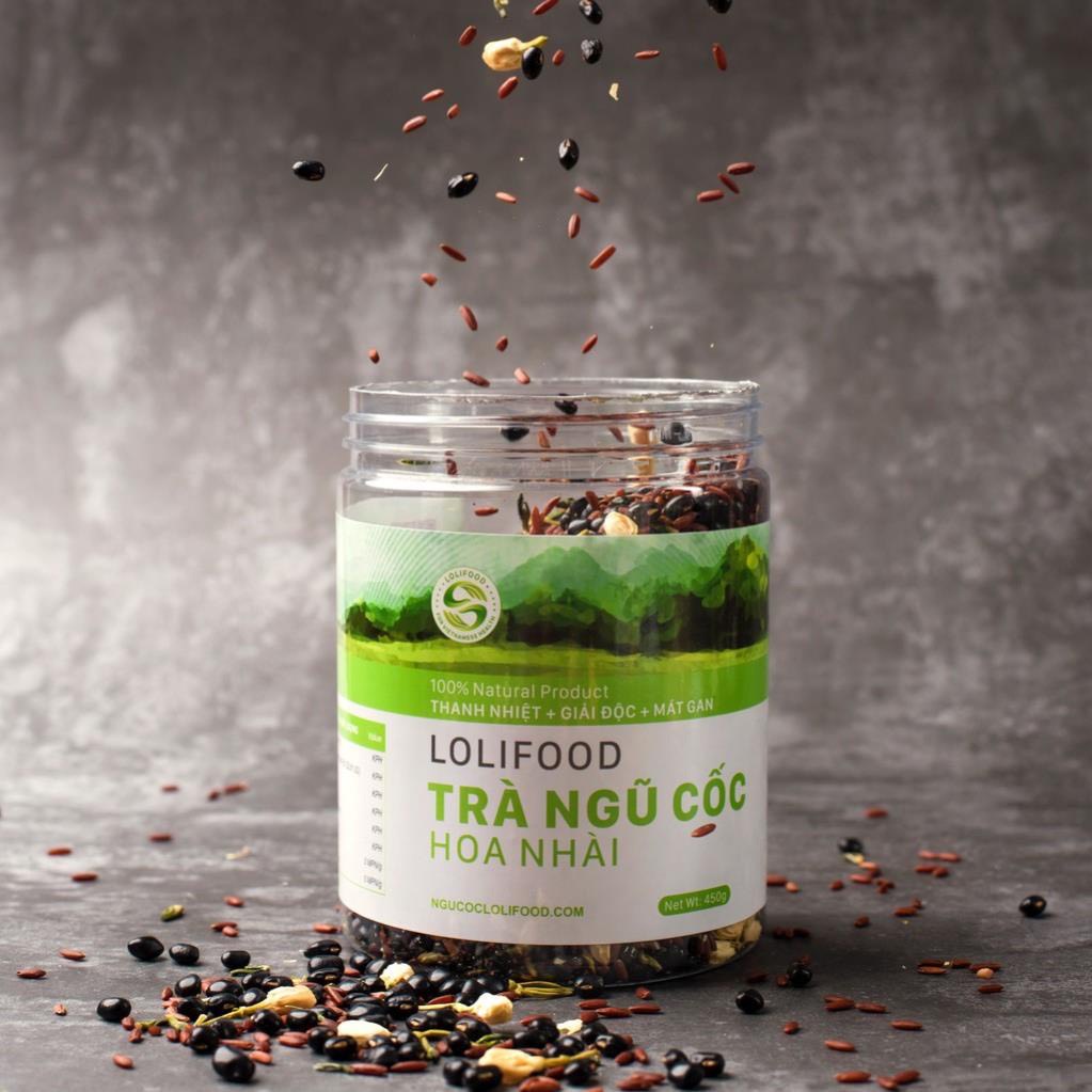 Trà ngũ cốc tâm sen hoa nhài Lolifood 450g