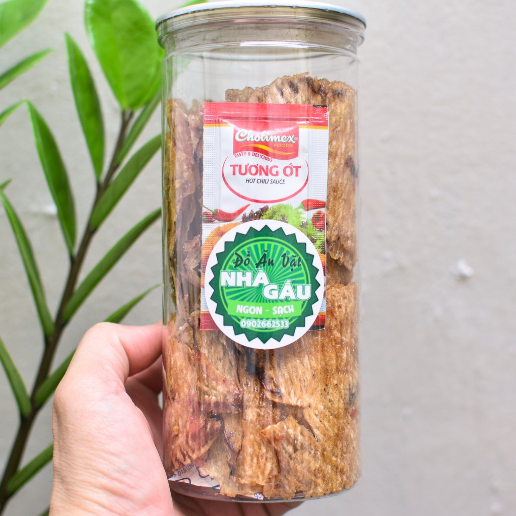 Khô mực cán nguyên con tẩm vị loại ngon, hủ pet 200g - Đồ ăn vặt Nhà Gấu | BigBuy360 - bigbuy360.vn