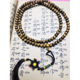 tràng 108hạt gỗ bách xanh chìm