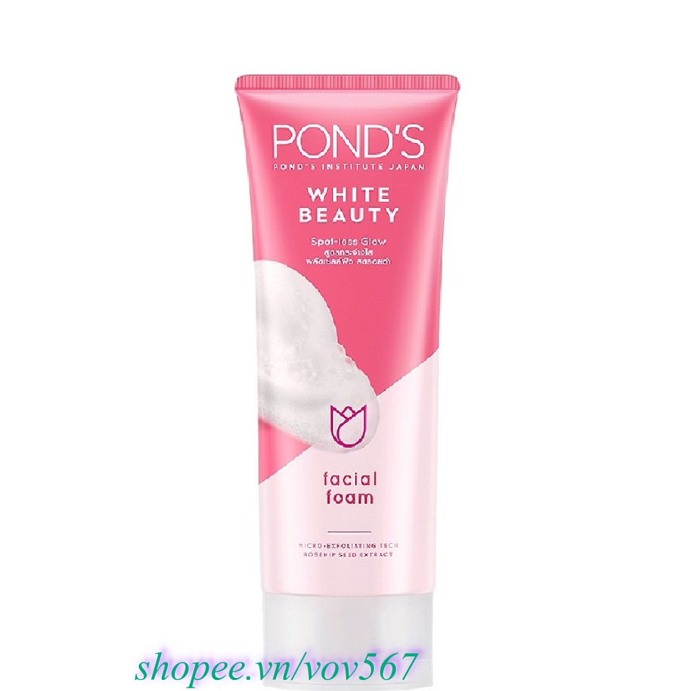 Sữa Rửa Mặt Trắng Hồng Rạng Rỡ Ponds 50g 100% Chính Hãng Vov567 Cung Cấp Và Bảo Trợ