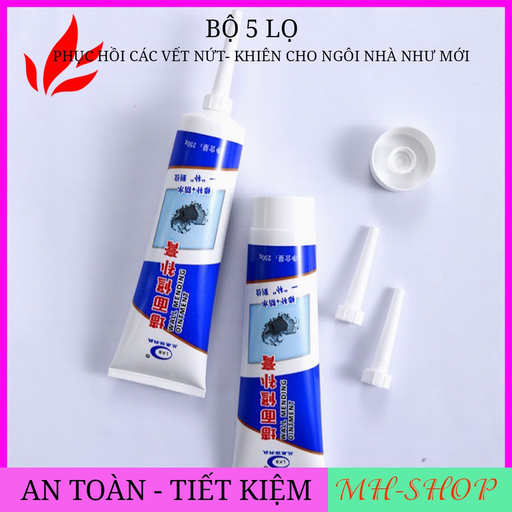 [ BỘ 2 LỌ ] Keo vá tường - Trám trét chông thấm - Vết Nứt - Khe hở tường - Chống mốc làm sạch tường MH__SHOP