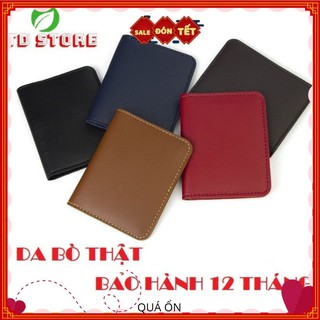 Ví Mini Nam Nữ Da Bò Thật Công Sở Để Thẻ ATM Card Visit Tiền Mặt | Bóp Da Đẹp VD01 quincy.shop5
