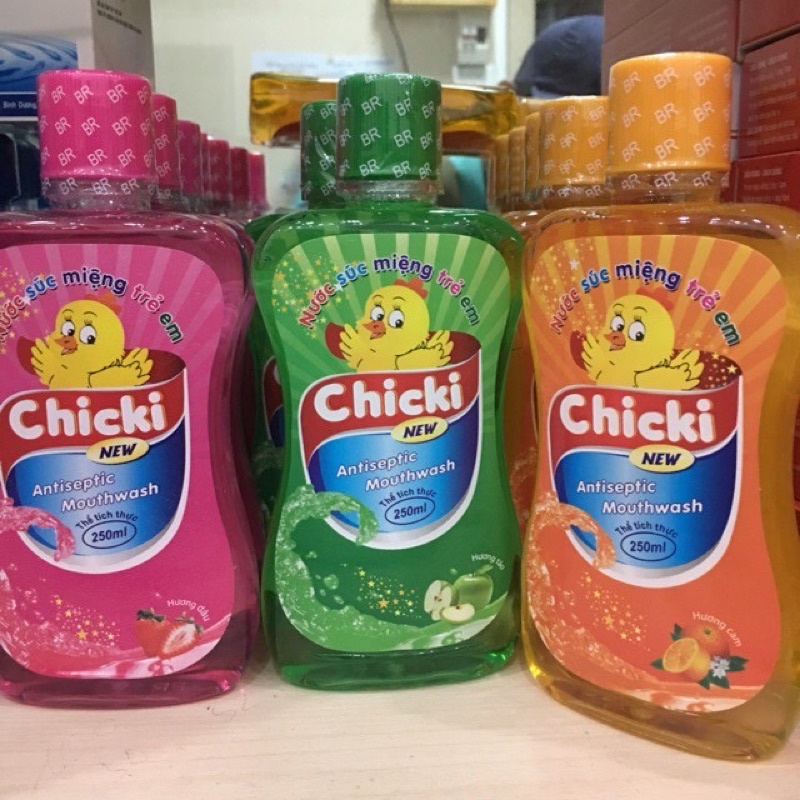 Chicki - nước súc miệng làm sạch răng miệng,ngăn ngừa sâu răng