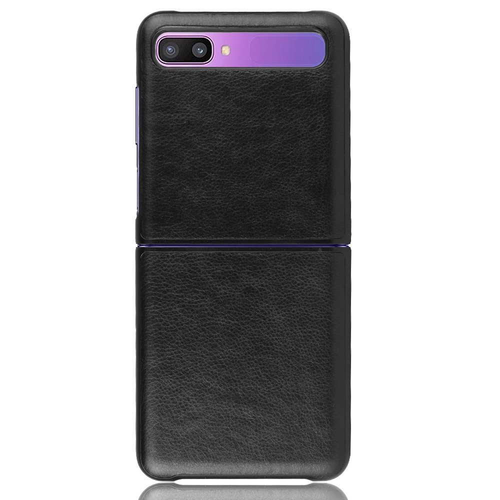 Ốp điện thoại PC phối da PU kiểu sách cho SAMSUNG GALAXY Z FLIP
