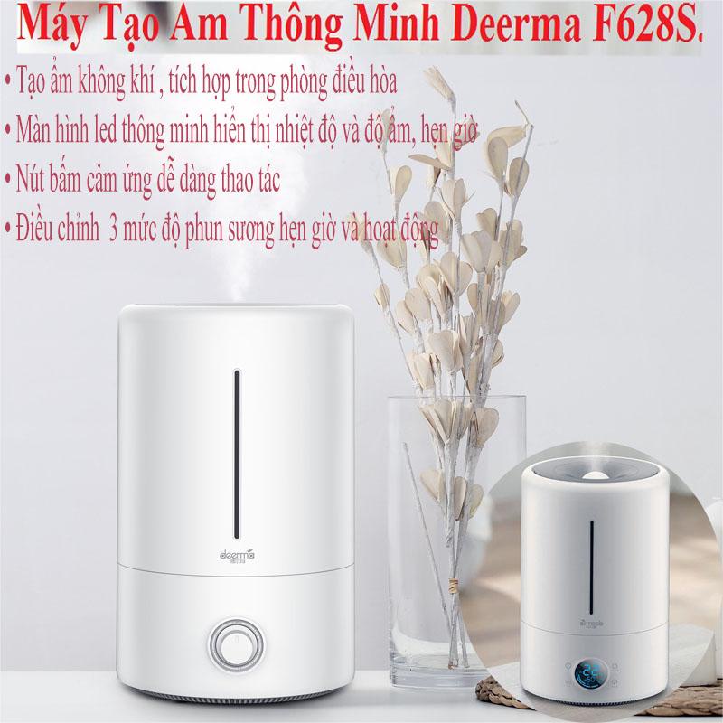 Máy tạo ẩm thông minh Deerma F628S cao cấp thể tích 5Lít, có 3 chế đô thong minh dễ sử dụng Bh uy tín toàn quốc