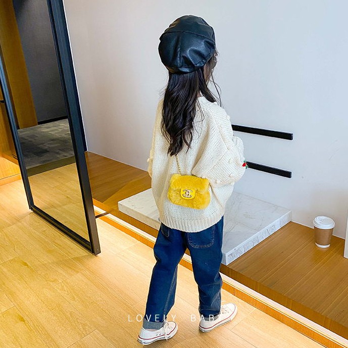 Túi Đeo Chéo Hình Vuông Cho Bé Gái