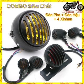 ⭐⭐⭐⭐⭐ trọn bộ lưới : đèn pha + đèn hậu + 4 xi nhan lưới , hàng chất chuyên độ xe win , honda 67...