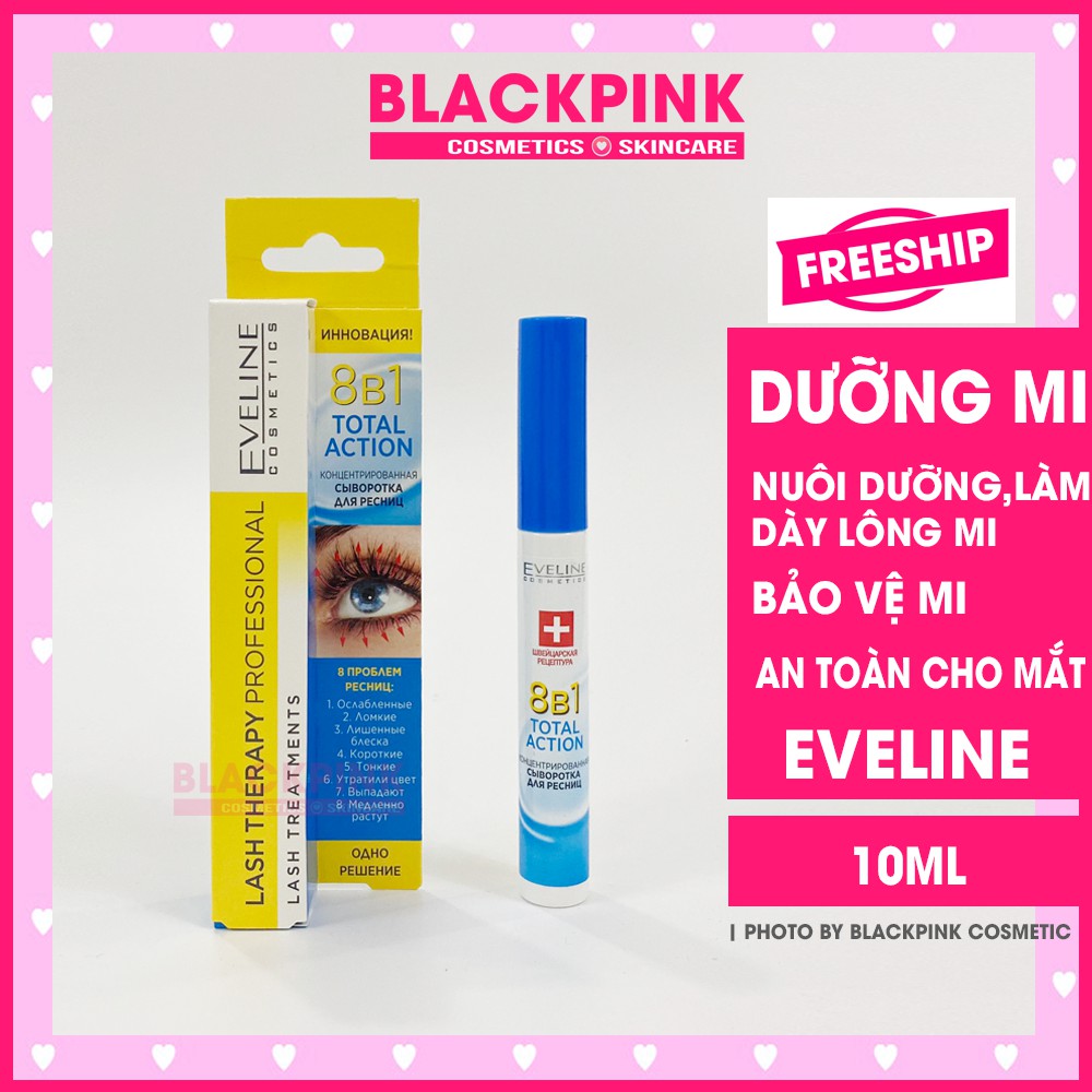 Huyết thanh Dưỡng mi Eveline 8 in 1 Total Action Lash Therapy professional