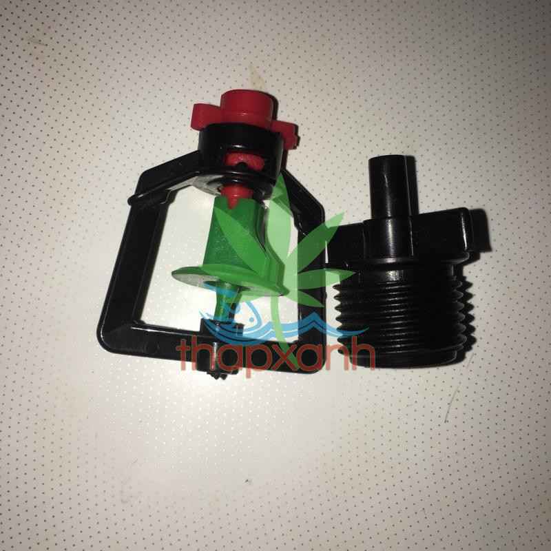 Bộ 10 đầu tưới xoay 360° chân cắm 6mm Ren 21
