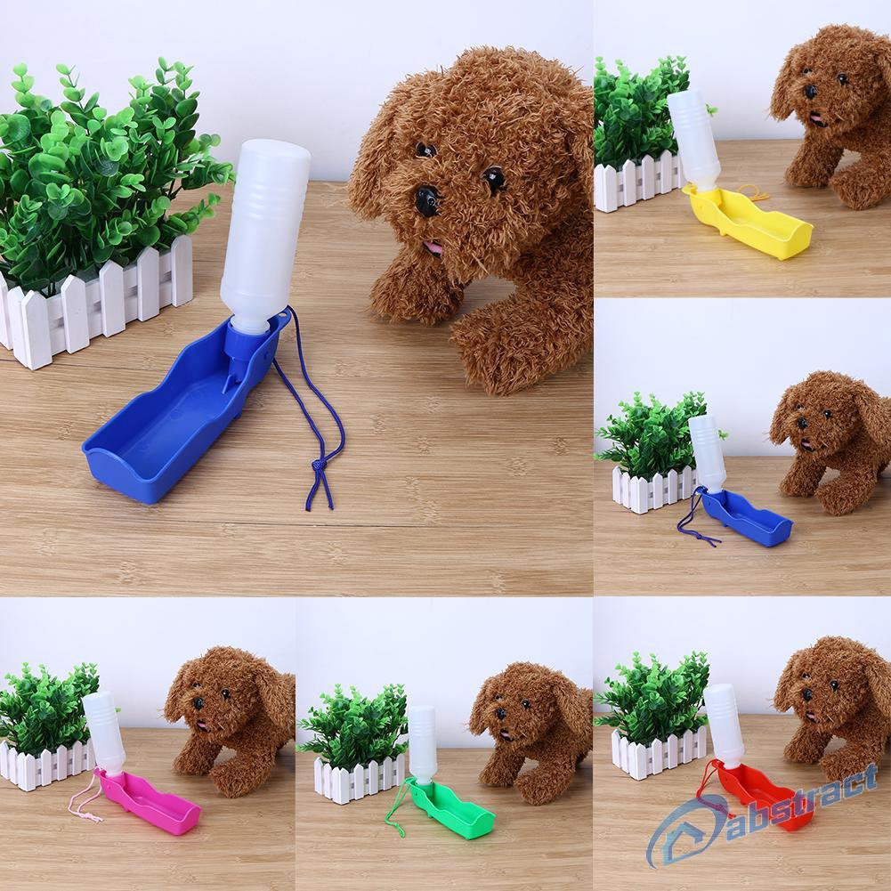 AB 250ml Dog Water Bottle Feeder Plastic Portable Outdoor Pet Drinking Bottle