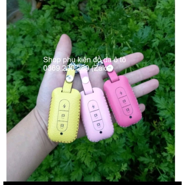 Bao da chìa khóa xe điện Vinfast Klara A2 a2 ,Feliz,Vf Felix bằng da bò