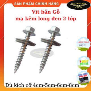   Hàng Xịn Bao 1 kg  Vít Bắn Tôn Gỗ Chống Thấm Cao Cấp Mạ Kẽm Long Đen 2 Lớp Đủ Kích Cỡ 4cm-5cm-6cm-8cm 
