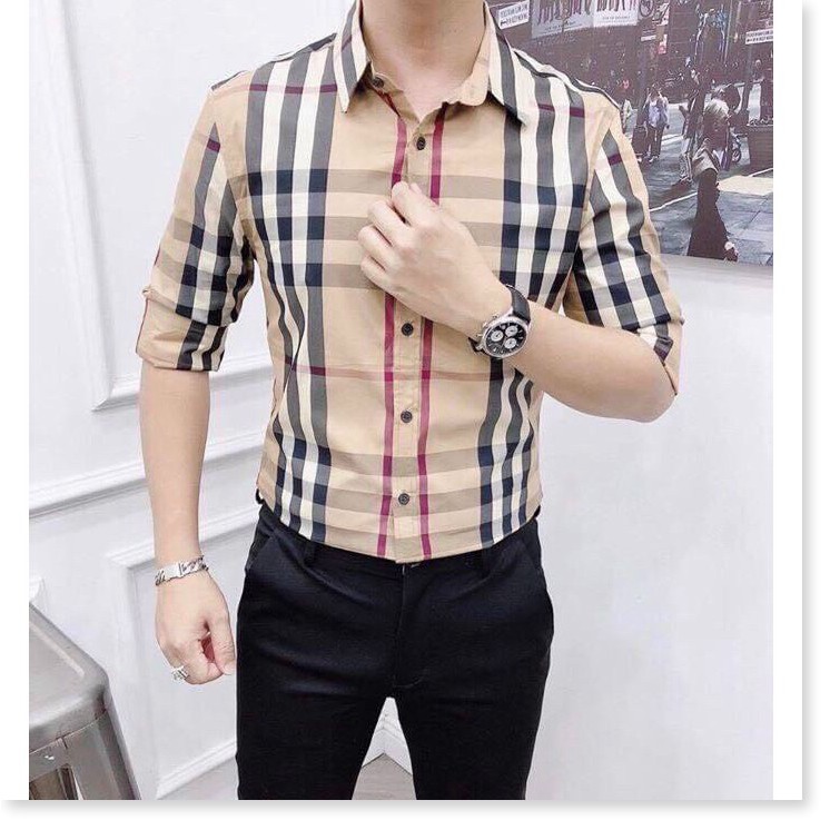 ÁO SƠ MI NAM TAY DÀI KẺ SỌC VÀ HỌA TIẾC SIÊU NGẦU THỜI TRANG KOKO MI