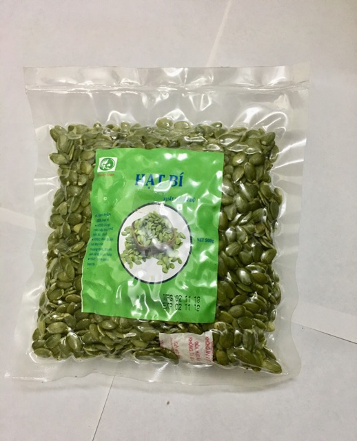 500g Nhân bí xanh sống Ấn Độ làm sữa