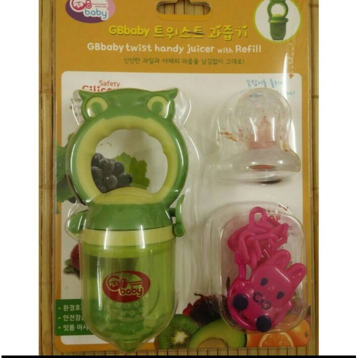 (Chuẩn hãng)Túi nhai ăn dặm chống hóc Gb Baby - Kichi xích kẹp