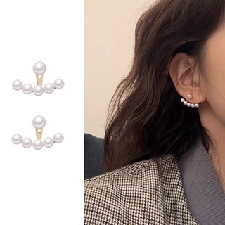 Khuyên tai bạc 925 hạt trai vầng trăng theluza.accessories