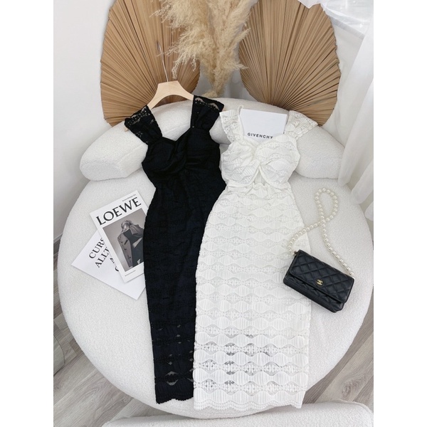 Váy maxi khoét eo 2 màu