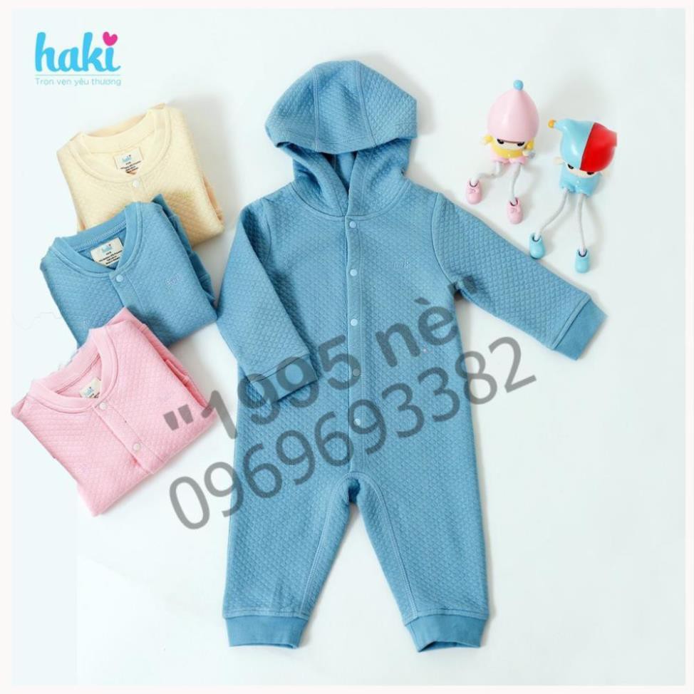 Bộ body cho bé vải sợi tre chần bông cao cấp HAKI hàng xuất khẩu Canada- BB015 ( Hàng Việt Nam xuất khẩu)