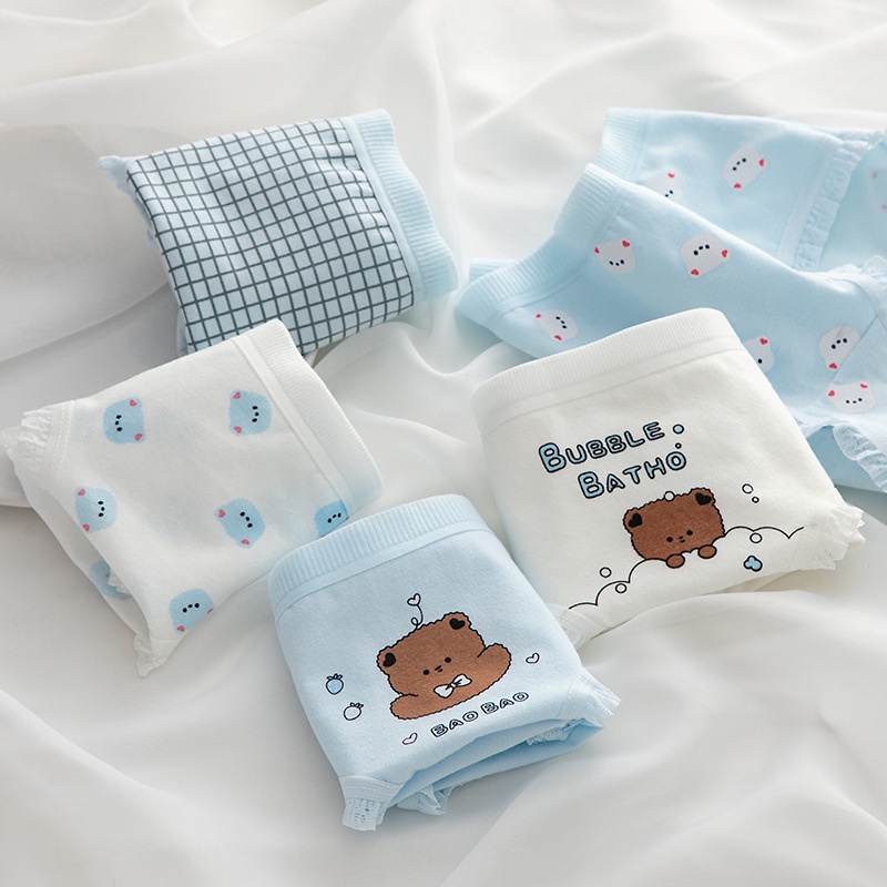 ( Chọn màu, che tên ) Quần lót nữ cotton trẻ trung dễ thương tươi tắn