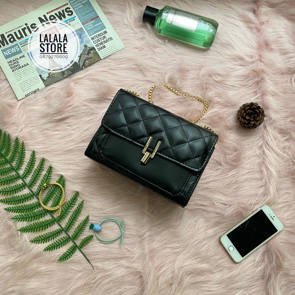 Túi đeo chéo nữ trần trám bút chì kẹp nách cầm tay thời trang cao cấp giá rẻ đựng điện thoại nhiều ngăn 10AA01 | BigBuy360 - bigbuy360.vn