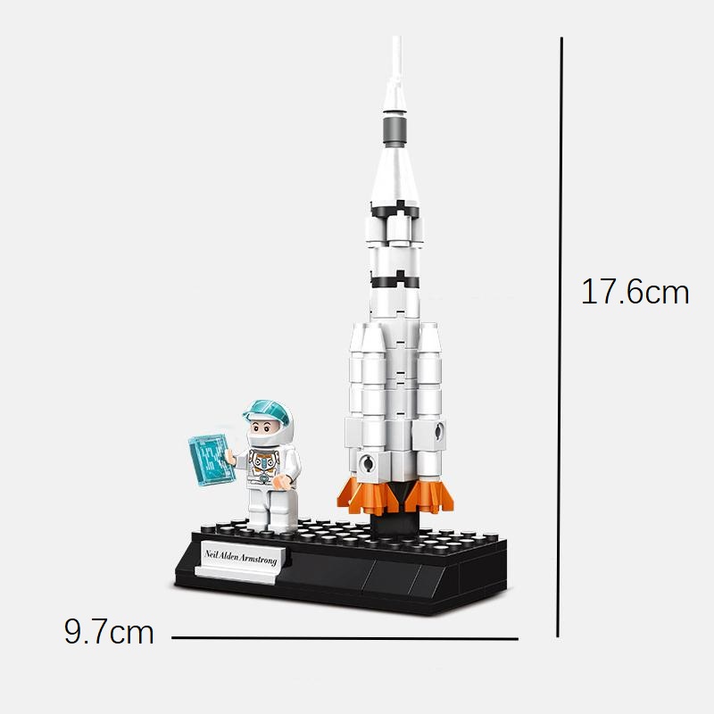 Bộ đồ chơi ed lắp ráp mô hình tàu con thoi không gian cho bé