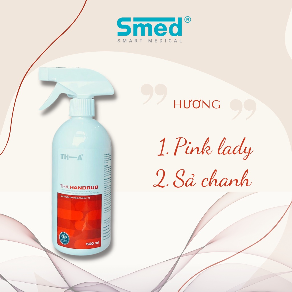 Xịt nước rửa tay khô diệt khuẩn TH.A handrub 500ml cổ cò vòi xịt | BigBuy360 - bigbuy360.vn