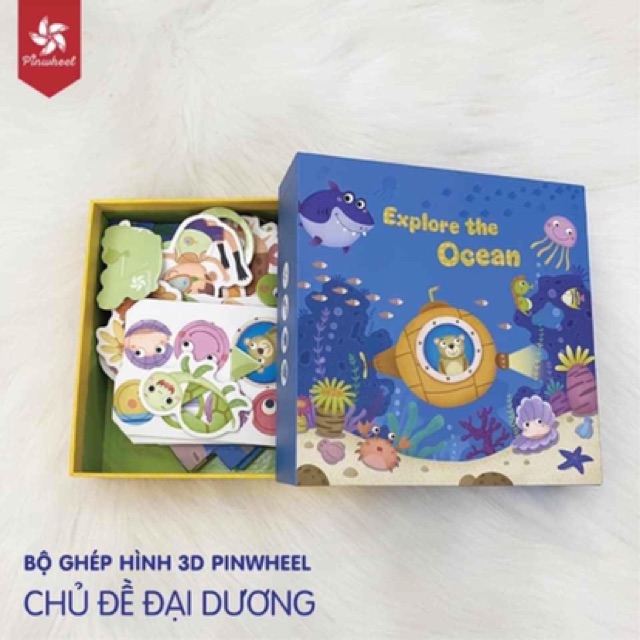 Bộ xếp hình 3D Pinwheel cho bé nhiều chủ đề