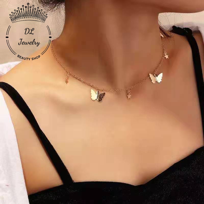 Dây Chuyền Bướm  Thời Trang Nữ - Vòng Cổ Bướm  - Vòng Cổ Xinh Dành Cho Nữ Mã DL 142 DL.Jewelry