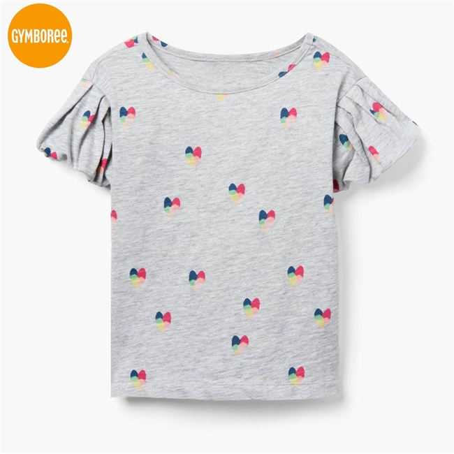 Áo thun tay phồng Gymboree - Xám