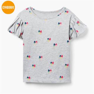 Áo thun tay phồng Gymboree - Xám