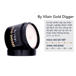 Sáp Vuốt Tóc By Vilain Gold Digger | Silver Fox | Dynamite Clay Size 65g