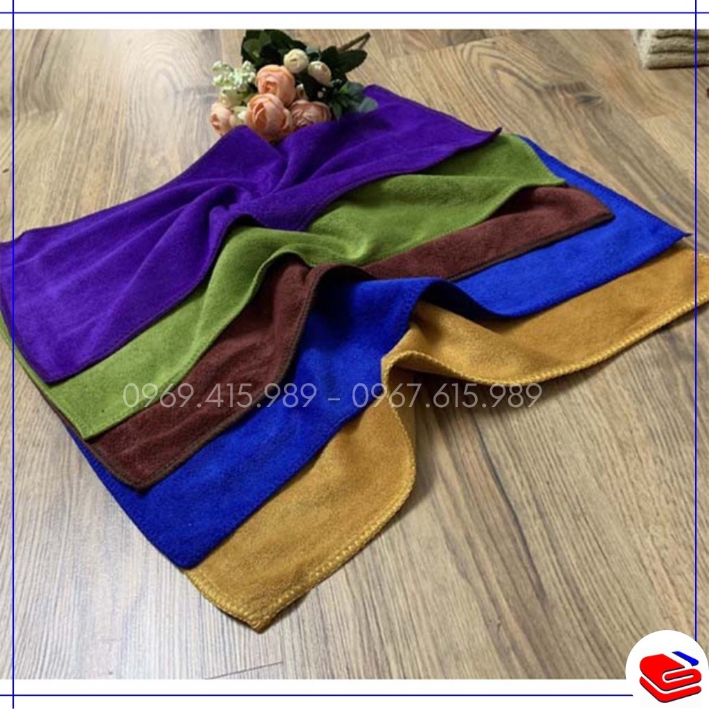 KHĂN LAU ĐẦU cỡ nhỏ 30*50cm, dày dặn, thấm hút tốt, không quấn được quanh đầu, dùng cho salon tóc