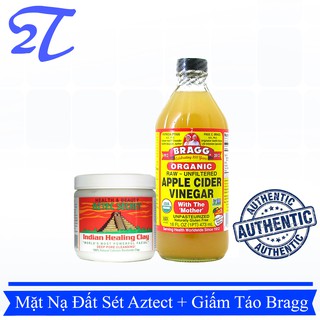 Mặt Nạ Đất Sét Aztec Secret Indian Healing Clay + Giấm Táo Bragg