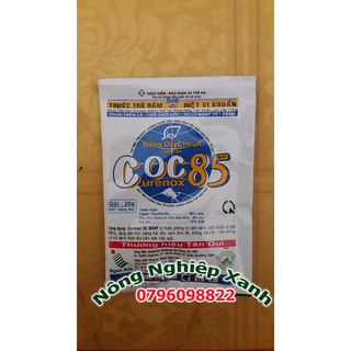 Phòng trừ nấm bệnh và diệt khuẩn gốc đồng COC85 WP 20 gr