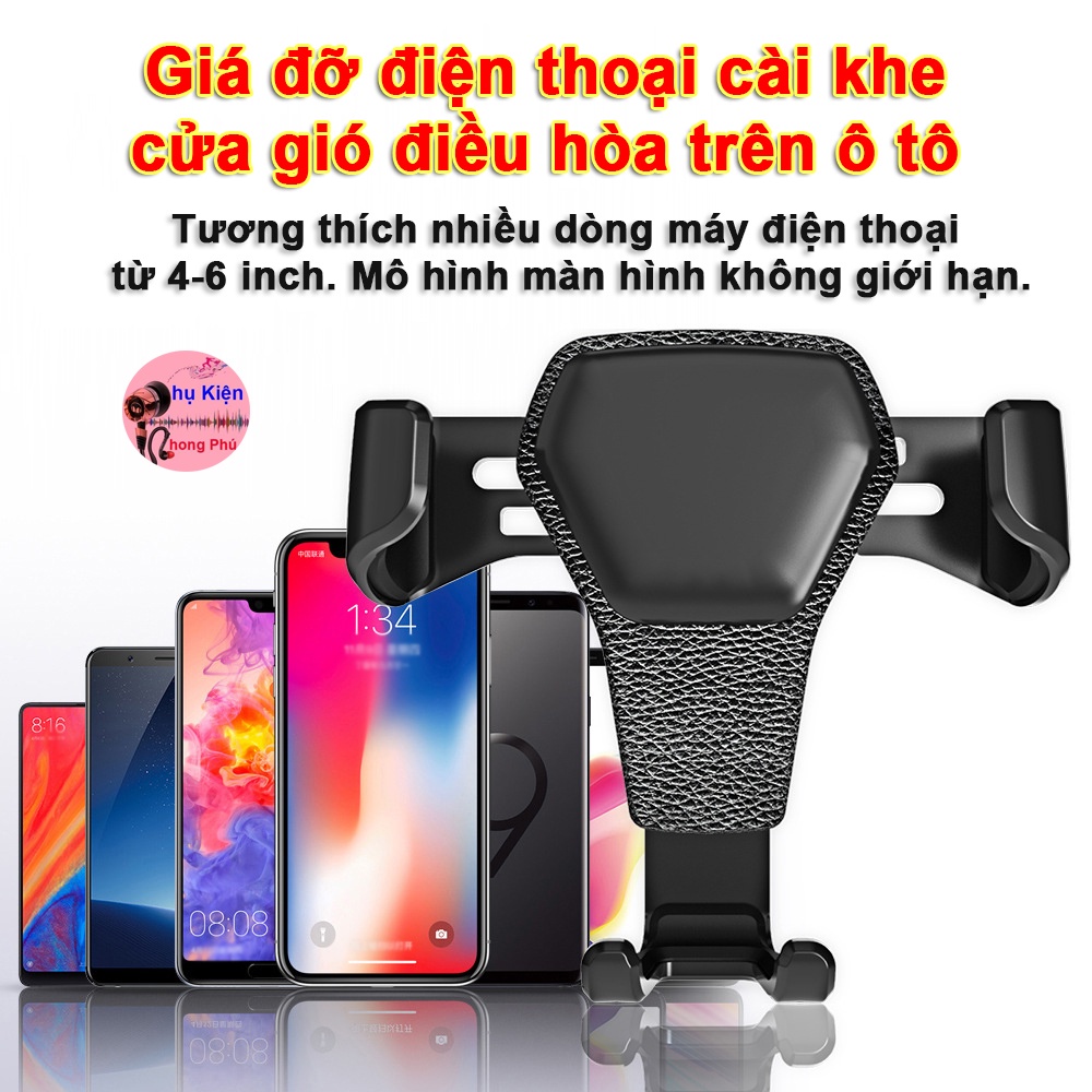 Giá Đỡ Điện Thoại Kẹp Cửa Gió Điều Hòa Ô Tô Xe Hơi Nhỏ Gọn Tiện Lợi Khi Nghe Gọi, Xem Phim Thư Giãn Và Xem Map Chỉ Đường