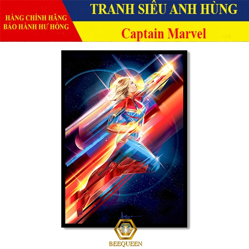 [MS1-25] Tranh Siêu Anh Hùng Captain Marvel - Đại úy Marvel