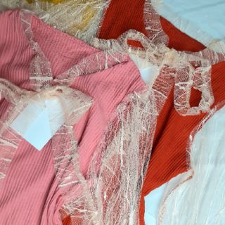 Áo kiểu tay phối lưới