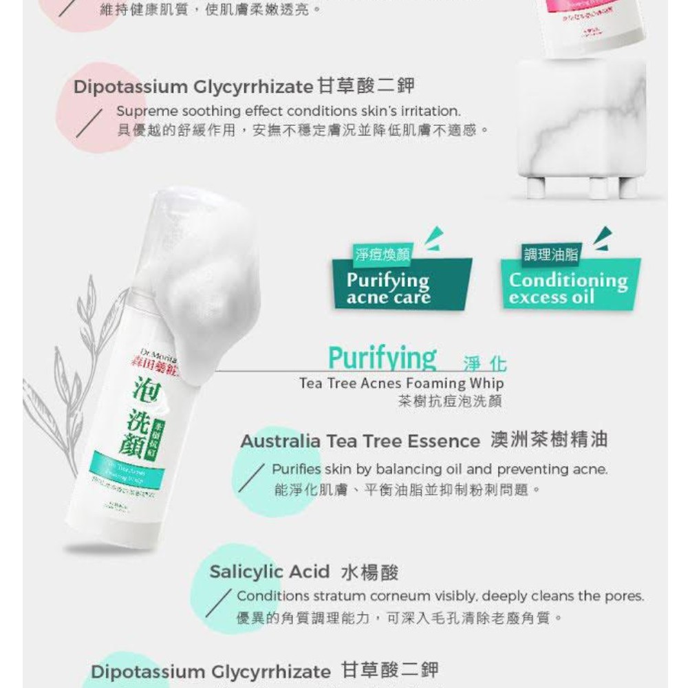 Sữa rửa mặt Dr.Morita Tea Tree Acnes Foaming Whip 145ml | BigBuy360 - bigbuy360.vn