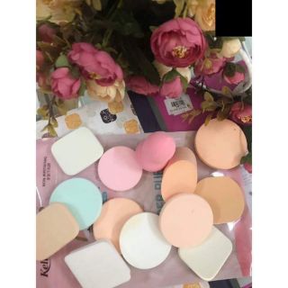 Bộ 13 bông phấn kem nền dẻo beauty powder puff