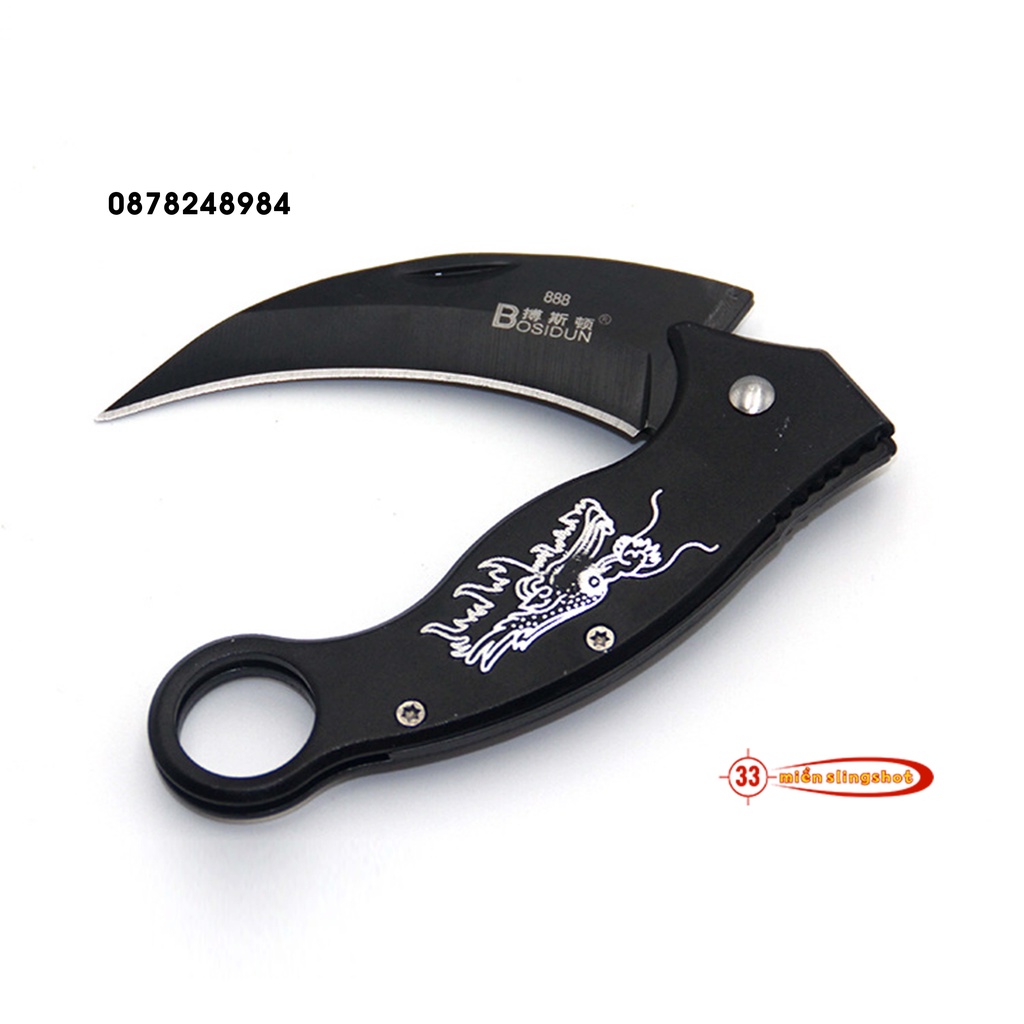 Phụ Kiện dã ngoại dao gấp bỏ túi Karambit siêu tiện lợi dã ngoại đi chơi [DP3]