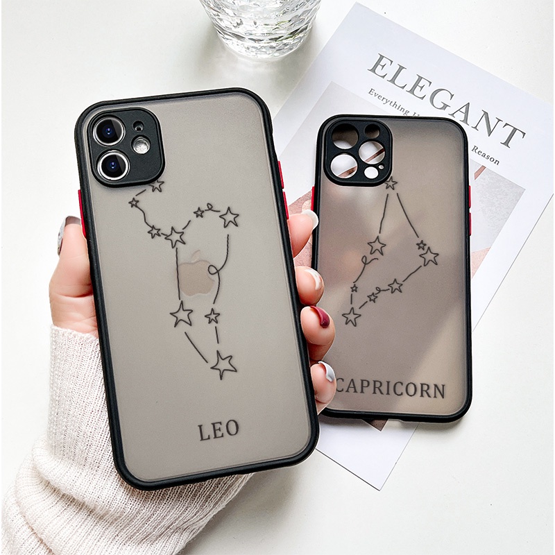 Ốp Điện Thoại Nhám In Hình 12 Cung Hoàng Đạo Bảo Vệ Camera Chống Sốc Cho Iphone 11 12 Pro Max 12 Mini X Xs Max Xr 6 6s 7 8 Plus