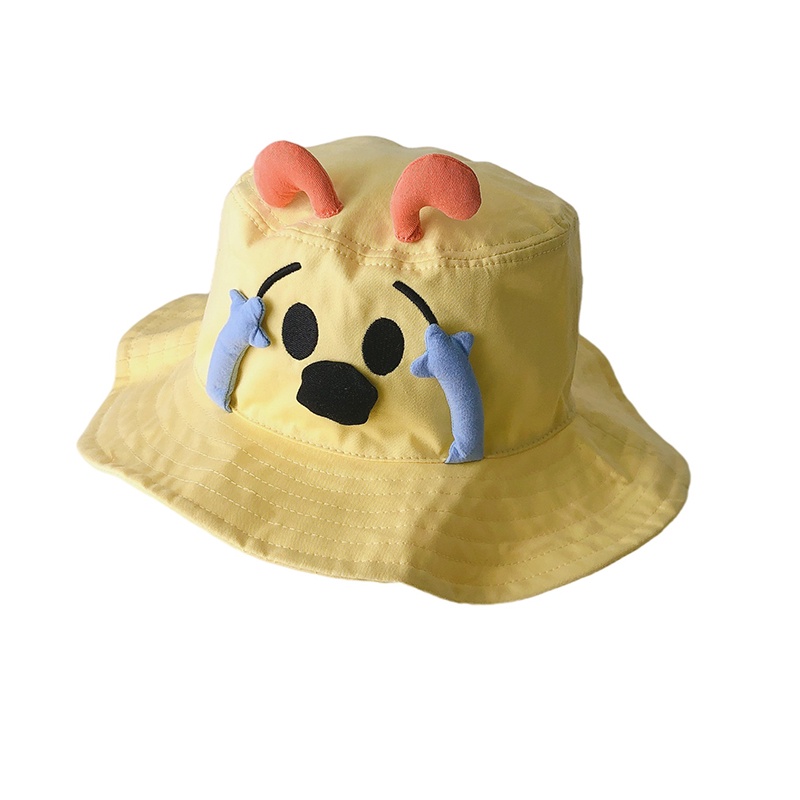 Nón Tai Bèo Mỏng Che Nắng Họa Tiết Biểu Cảm Dễ Thương Thời Trang Mùa Hè Cho Bé