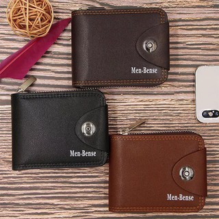 [FREE SHIP] Ví Da Nam Menbense 1 Cúc Bấm