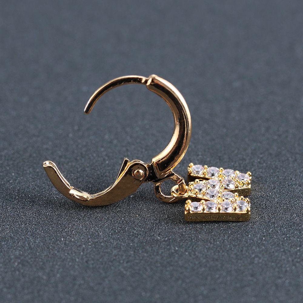 1 Bông Tai Mặt Đá Cubic Thời Trang Ngày Lễ Tình Nhân Cho Nữ|Bông Tai Thả Lủng Lẳng Màu Sắc Thả Lủng Lẳng