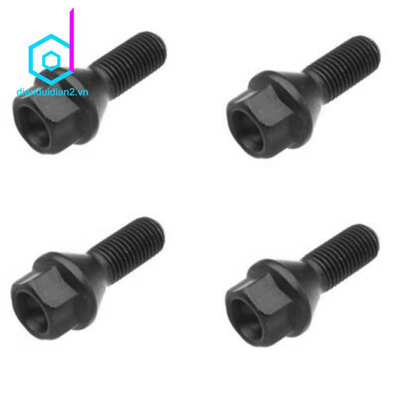 Set 4 Đai Ốc Gắn Ốc Bánh Xe Hơi Bmw E30 E36 E46 E60 E90