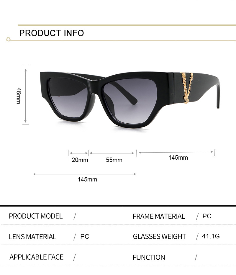 Kính Mát Nữ Gọng Mắt Mèo Phong Cách Châu Âu 2021