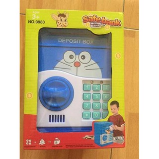 Két Sắt Điện Tử Mini Dành Cho Bé Hình Doremon/ Hellokity